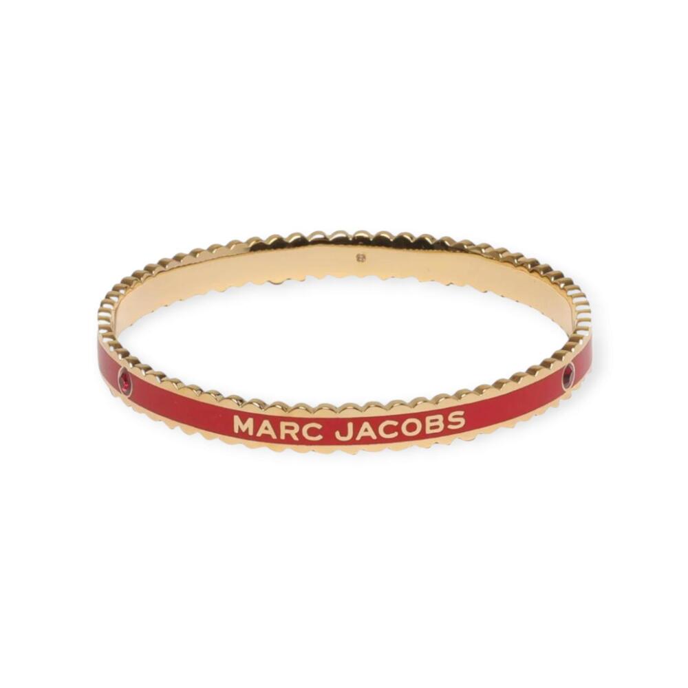 Marc Jacobs Medallion Scalloped Thin Bangle Bracelet